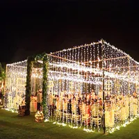 10m x 3m 1000 LEDs Weihnachten LED Vorhang Girlande Lichter String Dekorationen Für Hochzeitsraum Fairy Lights Party Urlaub Beleuchtung Y201020