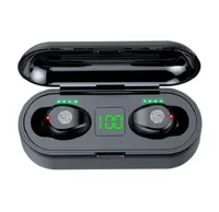 F9 Słuchawki bezprzewodowe 5.0 słuchawki mini douszne douszne sportowe grę telefoniczne telefony słuchawkowe HD Call LED Wyświetlacz