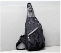 diseñador de lujo de los hombres del USB pecho bolso de la honda del bolso de gran capacidad del bolso de Crossbody del hombro Bolsas dan bolsas de distancia clave