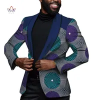 Мужские костюмы Blazers 2021 африканская куртка для мужчин с длинным рукавом Верхняя мужская одежда Pathiki Print Blazer Outfits Wyn1621