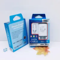 Caixa de papel de presente de exposição de varejo universal com bandeja de plástico blister para iPhone Samsung Huawei 2 em 1 USB Cable Wall Chager Kits