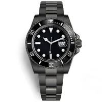 U1 Factory Automatic Mechanical Wristwatch Sapphire Glass Ceramic Bezel Date Stainless Steel Full Black 40mm 116610LN 116610 Mens Watches Montre