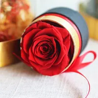Romantique éternelle rose dans la boîte préservée de vraies fleurs de rose avec une boîte romantique valentines cadeaux de la Saint Valentin Le meilleur dysoon cadeau de la fête des mères