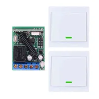 5PC DC 12V 5A Wireless Remote Control Switch Receiver Wall Panel Remote Transmitter Hall Bedroom Ceiling Lights Wall Lamps W220314