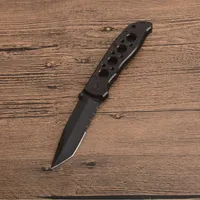 Wysokiej jakości na zewnątrz Survival Nóż składany 5Cr13mov Black Half Serration Drop Point Blade aluminiowe uchwyt EDC Kieszonkowe Noże