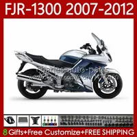 Yamaha FJR-1300 FJR 1300 A CC Mavi Gümüş FJR1300 07 08 09 10 11 12 Moto Vücut 108NO.48 FJR-1300A 2007 2008 2009 2010 2011 2012 FJR1300A 01-12 Bodywork Kiti
