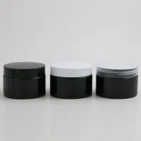 20 x 120g Travel All Black Cosmetic Jar Pot Makeup Face Cream Container Bottle 4oz Förpackning med plastlock