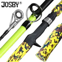 Green Camouflage casting Spinning Fishing Lure Rod Portable 1 8M 3 5-20g Test 3 5kg ML Action Carbon Fiber Travel Carp Bait 0126