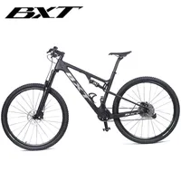 BXT 29er MTB الكربون الدراجة XC كامل تعليق الدراجة الجبلية T800 11speed قرص الفرامل
