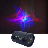 Sharelife Mini Portable RGB Aurora Effect Laser USB Projector Light 1200MA Battery for Home Party DJ Outdoor Stage Lighting DP-A