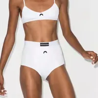 Projektantka damska stroje kąpielowe bikini mody Letter High talii Swimsuit seksowna dama dzielone bikini na wakacje