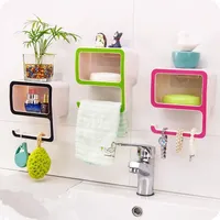 Chegada dos trilhos dos ganchos, alta qualidade digital 9 plástico rack de sabão quarto / sala de banho prateleira de armazenamento caixa de banho,.
