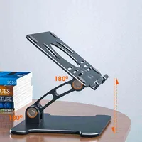 Adjustable Laptop Stand Aluminium Foldable With Cooling Fan Heat Notebook Support Laptop Base Macbook Pro Holder Bracket AA220314