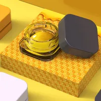 Mini Conteneur Cosmétique Verre Cube DAB JAR Couvercle de résistance enfant pour extrait Cire Cire