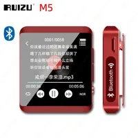 Ruizu M5ミニクリップBluetooth MP3プレーヤーフルタッチスクリーンポータブル8GB 16GB音楽FM、録音、電子書籍、歩数計2203099