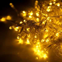 600LED Window Tenda String String Fairy Light Wedding Christmas Party Decor (Warm White) Stringhe ad alta luminosità
