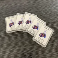 710 laboratórios plásticos cartão de embalagem de cartão SD com adesivos concentrar cera embalagem recipiente de cera estilhaça London libra bolo gelatti