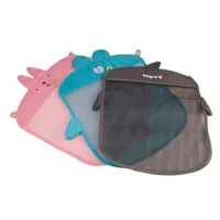 Baby Bathroom Mesh Bag for Baths Water Parks Toy Kids Basket Net Cartoon Animal Shapes Waterproof Cloth Sand Toys Beach Storage a40 a47