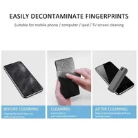New Portable Tablet Mobile PC Screen Cleaner Microfiber Cloth Set Cleaning Artifact Storage 2 In 1 in stock a53 a42240y