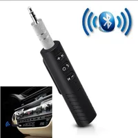 Araba Bluetooth Cihazı Alıcı Aux Ses Adaptörü Klip Tipi Mini Kablosuz Hands-Free Müzik Kiti Ev Stereo Sistemi Için Kablolu Kulaklıklar