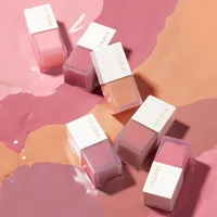 Face Liquid Blush Blusher 6 Färger Högkvalitativ pigment Långvarig Naturlig Cheek Blush Cream Cosmetics