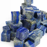 10 pcs lapis lazuli gemstone gemstone cubes de guérison chakra puissant chanceux pierre cristal sagesse
