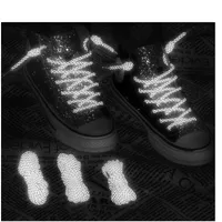 20pairs luminous shoelace esportes homens mulheres sapato lacas brilho no escuro lençóis lençóis para tênis lona reflexivo luz cadarços