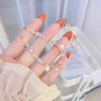 Juwang Super Flash Bracelets Shine Crystal Temperament Minimalist Bracelet for Women Exquisite Luxury Charm Jewelry