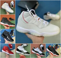 11s JumpMan 11 2021 Low NEW White Bred Concord Basketball Shoes SE Metallic Gold Pantone OVO Grey Snake Skin Men Women Trainers Sneakers