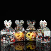 PVC Cadeaux de Noël Boîtes d'emballage la veille de Noël d'Apple bonbons emballage Creative Box personnalité Cadeaux de Noël Boîte XD24057