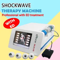 Attrezzatura di fisioterapia Macchina per la terapia d'onda dell'onda per la riduzione della cellulite Ed Shockwave ESWT Terapia fisica elettrica con 7 punte di trattamento