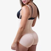 Redukcja i kształtowanie pasywów Kobieta Lateks Odchudzający Body Shaper Body Open Crotch Plus Size Damska kamizelka Y200706