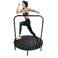 40 inch mini oefening trampoline voor volwassenen of kinderen indoor fitness rebounder trampoline met veiligheid paden entertainment VS stock