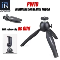 Tripés Innorrel PW10 Multifuncional Mini Tabletop Tripé Telefone Telefone Suporte Mount Selfie Stick para câmeras Mirrorless A maioria dos celulares1