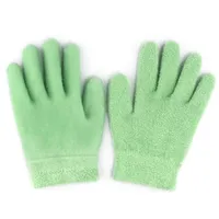 Lavendel Jojoba Ölbehandlungen Peeling Fußmaske Handschuhe Spa Gel Socke Feuchtigkeitsspendende Hand Maske Füße Pflege Schönheit Silikon Socken NE176Y