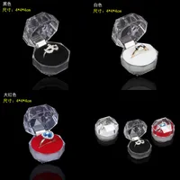 Acrílico Delicate Fashion Jewelry Box para Anel Pulseira Pingente Beads Brincos Pins Anéis Titular Box De Display Embalagem 105 m2