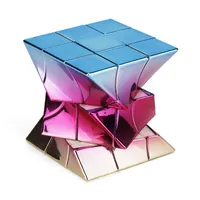 Cube 3x3x3 Metalizowane galwanizacja skręcona Cube Limited Edition Windmill Fisher Twiscy Cube Zabawki Edukacyjne dla dziecka