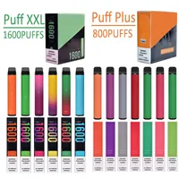 Puff Bar Plus XXL 800 1600 Blows Vape monouso VAPE E Sigaretta Pod Pod Cartuccia precompilata con adesivo di sicurezza