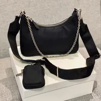 Top-Qualität Nylon Luxus-Designer-Umhängetaschen Leder Woemns Männer Handtasche Bestseller Lady Cross-Body Fashion Chain Bag Tote Brieftasche Münzbörsen dreiteils