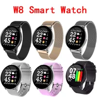 Moda W8 Smart Watch Homens À Prova D 'Água Mulheres Pressão Sanguínea Frequência Heart Actividade Tracker Pedômetro Esporte Fitness Smart Watches