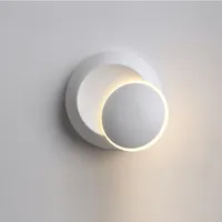 Okrągły Księżyc Lampy Ścienne LED Sypialnia Podłoża Światła Oprawa Nordic Minimalistyczna Restauracja Schody Korytarz Światło ścienne
