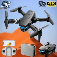 KY910 Mini-Drohnen mit Dual-Kamera HD 4K 1080P Wifi FPV DRONE Quadcopter zusammenklappbar RC Hubschrauber App gesteuert Spielzeug Geschenk 220119