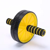 Double-Whiteed تحديث أب البطن الصحافة عجلة بكرات crossfit ممارسة المعدات للجسم بناء اللياقة البدنية للمنزل صالة رياضية Y1892612