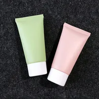 Rosa Verde 50ML X 50 Empty morbida Tubo cosmetico Lozione Shampoo Containers Detergente viso Unguento dei container squeeze tappo a vite