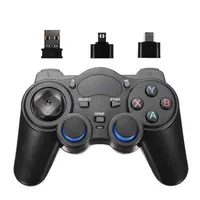 2.4 G-Wiless GamePad Joystick Game Controller Joypad avec USB OTG Converter pour PS3 / Smart Phone for Tablet PC Android TV Box G220304
