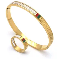 Oorbellen Ketting PZ Rvs Topkwaliteit Vrouwen Mannen Sieraden Set Love Ring Armband Luxe Bruiloft Bijoux Paarliefhebbers Ringen