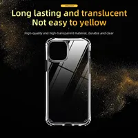 Högt tydligt transparent akrylfodral för iPhone X XR XS Max Cover iPhone 678 Plus iPhone 11 12 Pro Max Phone Case