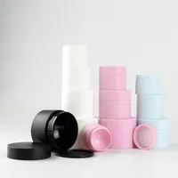 50pcs 5g / 15g / 20g / 30g / 50g Empty Nail Plastic Art contenitori cosmetici Jar piccolo campione Cream Pot Gel Powder Box attrezzo di trucco