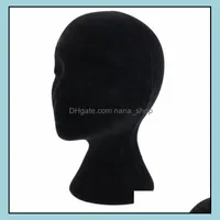 Mannequin Jewelry Packaging Display de 28 cm de altura Femenina de espuma femenina Modelo de cabeza Mod Wigs Gafas de cabello Soporte de sombrero Entrega de ca￭da negra 2021 kp