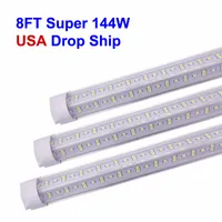 T8 Integrated Led Tubes a forma di V 4ft 5ft 6ft 8ft Refrigeratore di raffreddamento LED Lampadini Tuulbs doppio lato SMD2835 LED fluorescente illuminazione AC85-265V